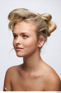 Groom references Lenny  003 hairstyle high bun long blond…